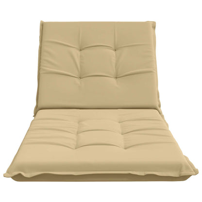 Ligstoel Kussen GEMERT 100% Polyester Beige 190 x 80 x 9 cm