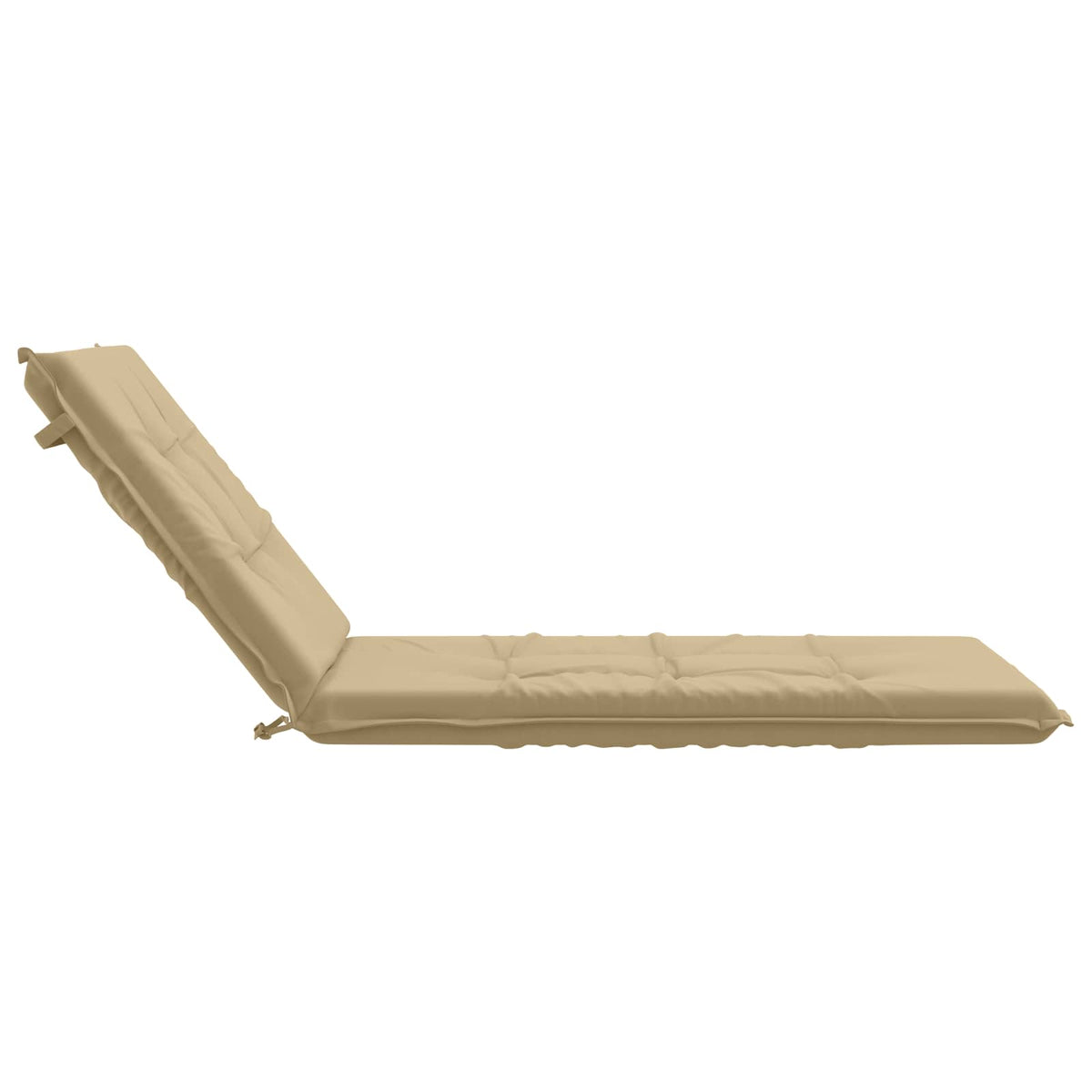 Ligstoel Kussen GEMERT 100% Polyester Beige 190 x 80 x 9 cm