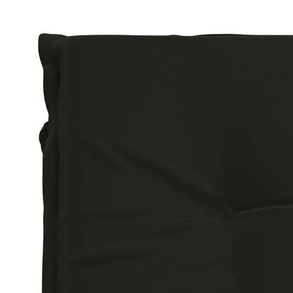 Ligstoel Kussen GEMERT 100% Polyester Zwart 190 x 80 x 9 cm