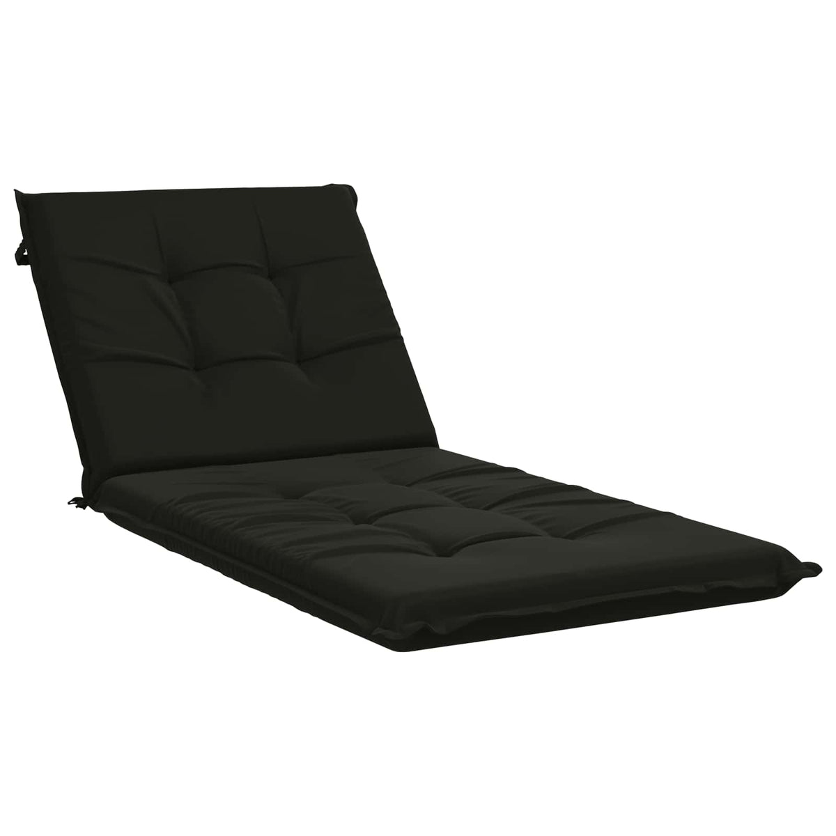Ligstoel Kussen GEMERT 100% Polyester Zwart 190 x 80 x 9 cm