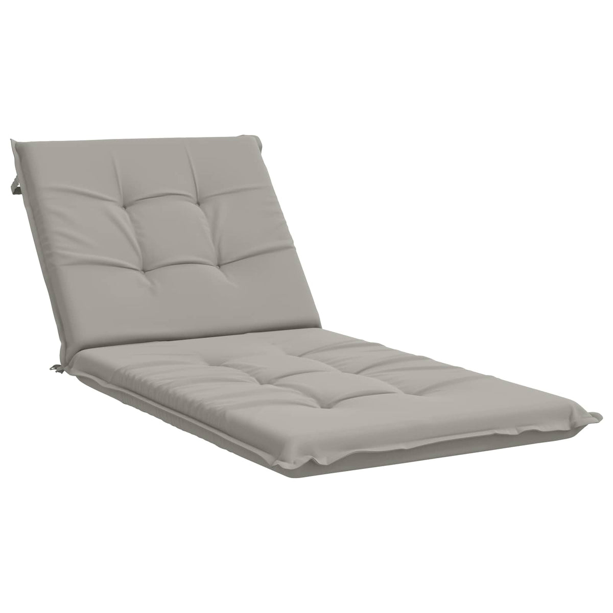 Ligstoel Kussen GEMERT 100% Polyester Grijs 190 x 80 x 9 cm