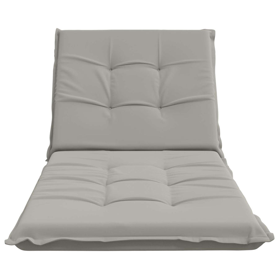 Ligstoel Kussen GEMERT 100% Polyester Grijs 190 x 80 x 9 cm