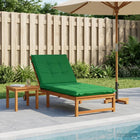Ligstoel Kussen GEMERT 100% Polyester Groen 190 x 80 x 9 cm