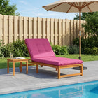 Ligstoelkussen roze 190x80x9 cm polyester