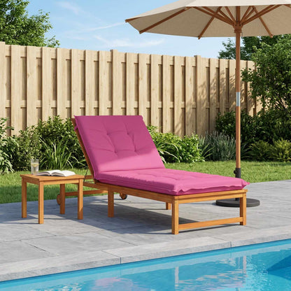 Ligstoel Kussen GEMERT 100% Polyester Roze 190 x 80 x 9 cm