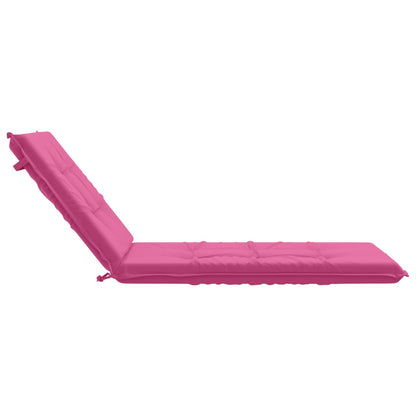 Ligstoel Kussen GEMERT 100% Polyester Roze 190 x 80 x 9 cm