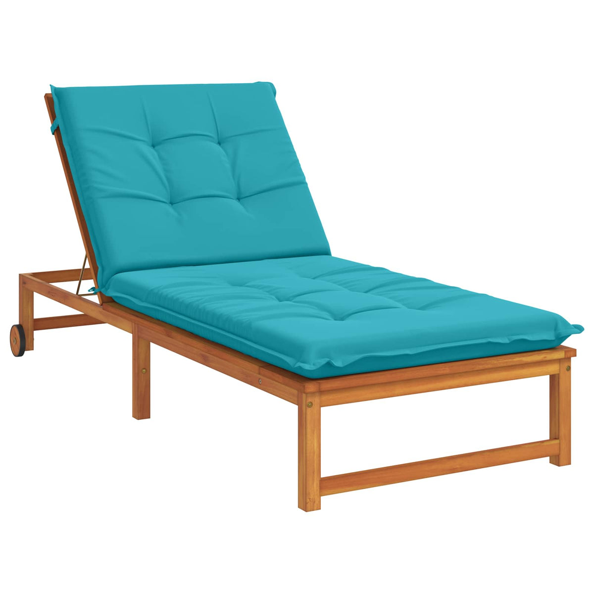 Ligstoel Kussen GEMERT 100% Polyester Turquoise 190 x 80 x 9 cm
