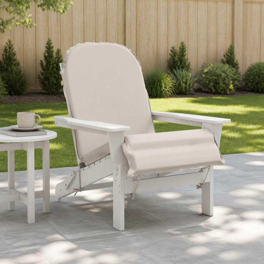 Zon Loungerkussen GEMERT 100% Polyester Wit 55 x 135 x 6 cm