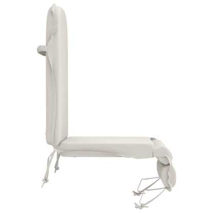 Zon Loungerkussen GEMERT 100% Polyester Wit 55 x 135 x 6 cm