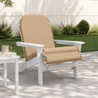 Loungerkussen 55 x 135 x 6 cm zand polyester