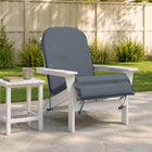Loungerkussen 55 x 135 x 6 cm blauw polyester