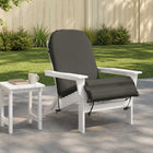 Loungerkussen 55x135x6 cm antraciet polyester