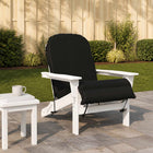 Loungerkussen 55x135x6 cm zwart polyester