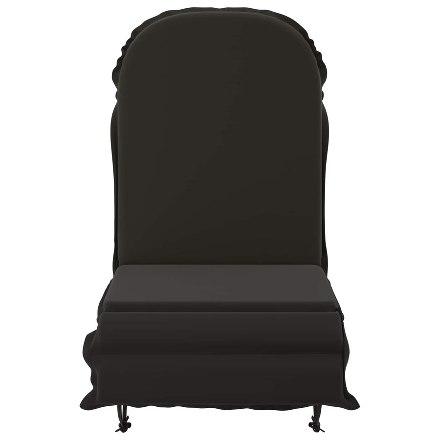 Zon Loungerkussen GEMERT 100% Polyester Zwart 55 x 135 x 6 cm