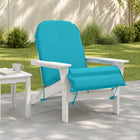 Loungerkussen 55x135x6 cm turquoise polyester