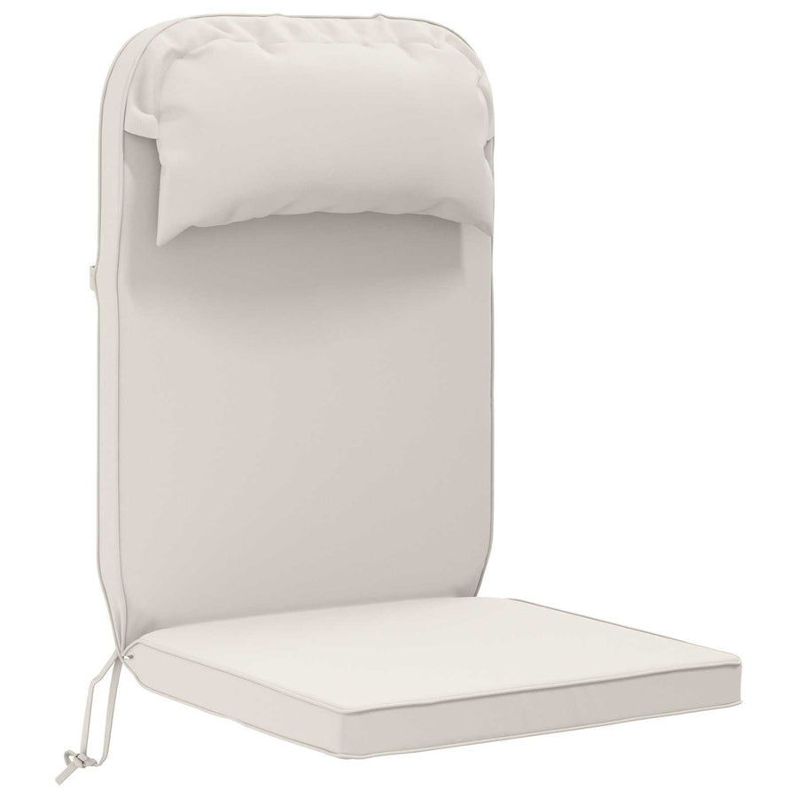 Zon Loungerkussen 100% Polyester Wit 55 x 124 x 5 cm