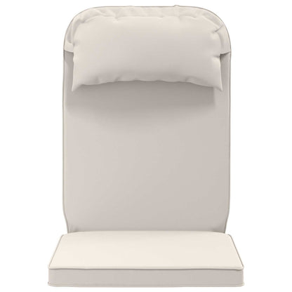 Zon Loungerkussen 100% Polyester Wit 55 x 124 x 5 cm