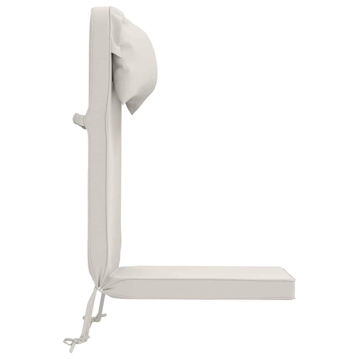 Zon Loungerkussen 100% Polyester Wit 55 x 124 x 5 cm