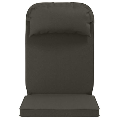 Zon Loungerkussen 100% Polyester Antraciet 55 x 124 x 5 cm