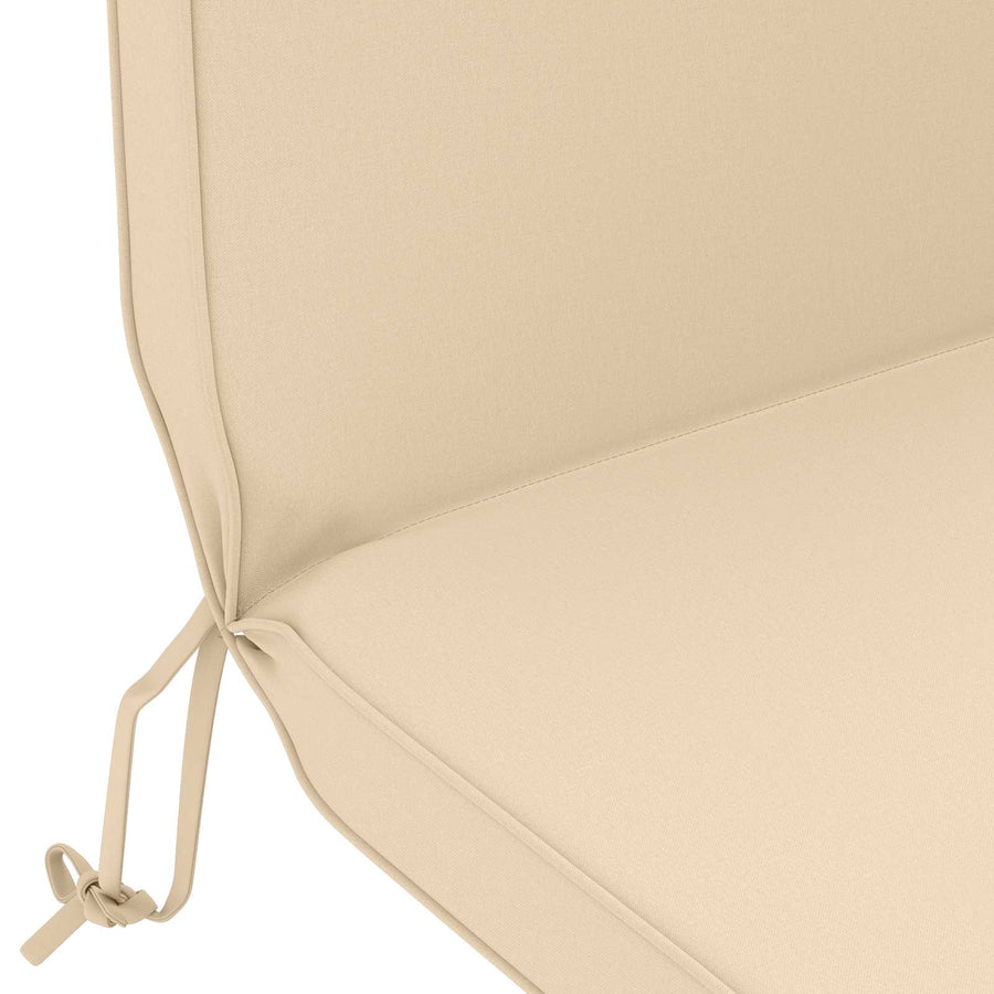 Zon Loungerkussen 100% Polyester Crèmekleurig 55 x 124 x 5 cm