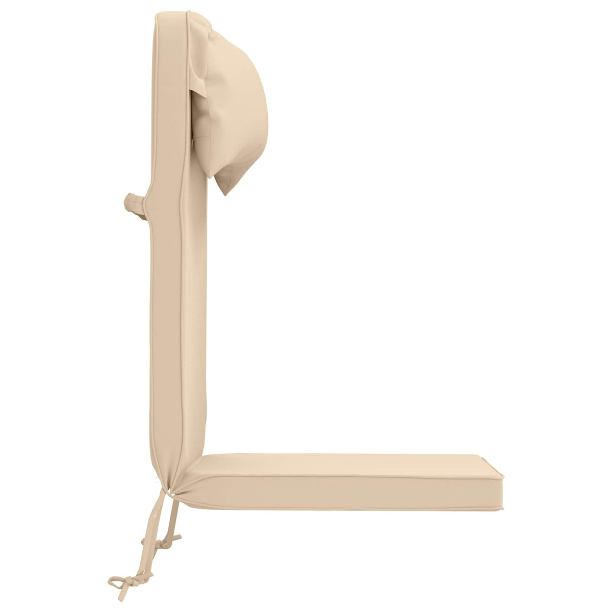 Zon Loungerkussen 100% Polyester Crèmekleurig 55 x 124 x 5 cm