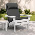 Ligstoelkussen antraciet 100% polyester 55x124x5 cm