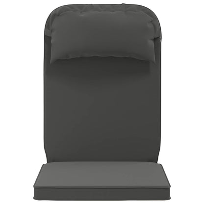 Zon Loungerkussen 100% Polyester Antraciet 55 x 124 x 5 cm