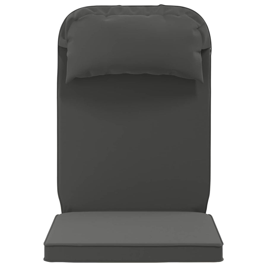 Zon Loungerkussen 100% Polyester Antraciet 55 x 124 x 5 cm
