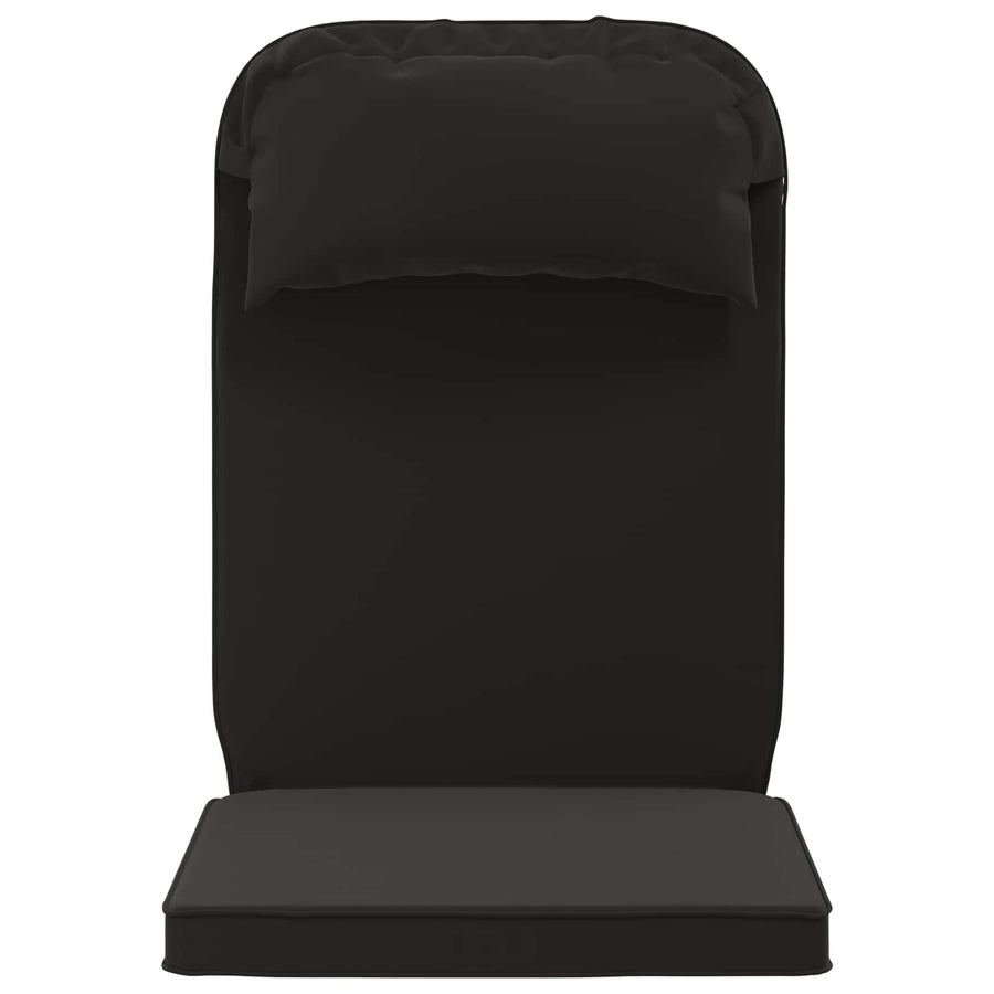 Zon Loungerkussen 100% Polyester Zwart 55 x 124 x 5 cm