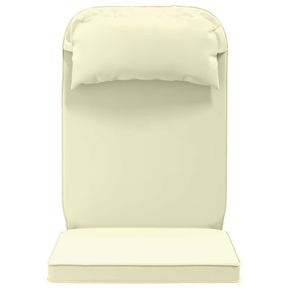 Zon Loungerkussen 100% Polyester Crèmekleurig 55 x 124 x 5 cm