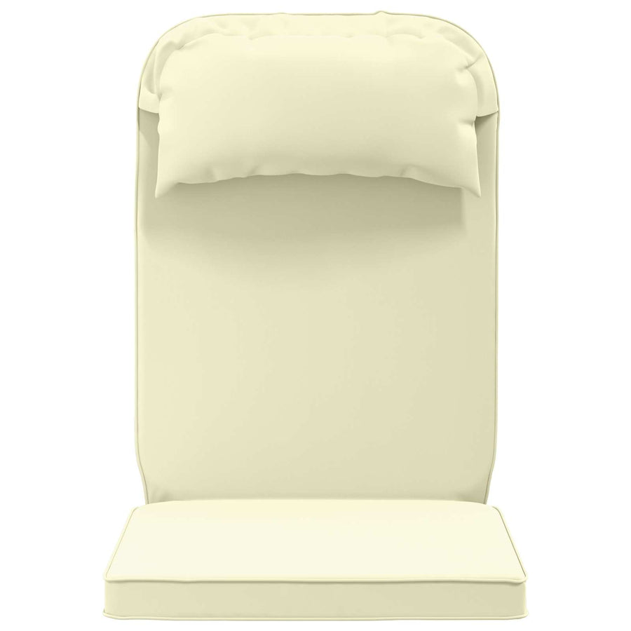 Zon Loungerkussen 100% Polyester Crèmekleurig 55 x 124 x 5 cm