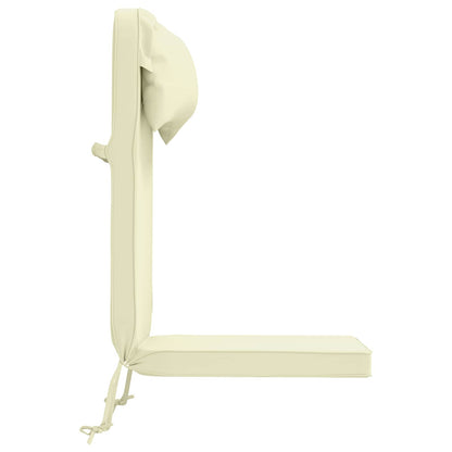Zon Loungerkussen 100% Polyester Crèmekleurig 55 x 124 x 5 cm