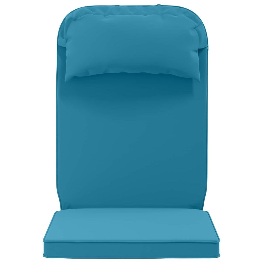 Zon Loungerkussen 100% Polyester Lichtblauw 55 x 124 x 5 cm