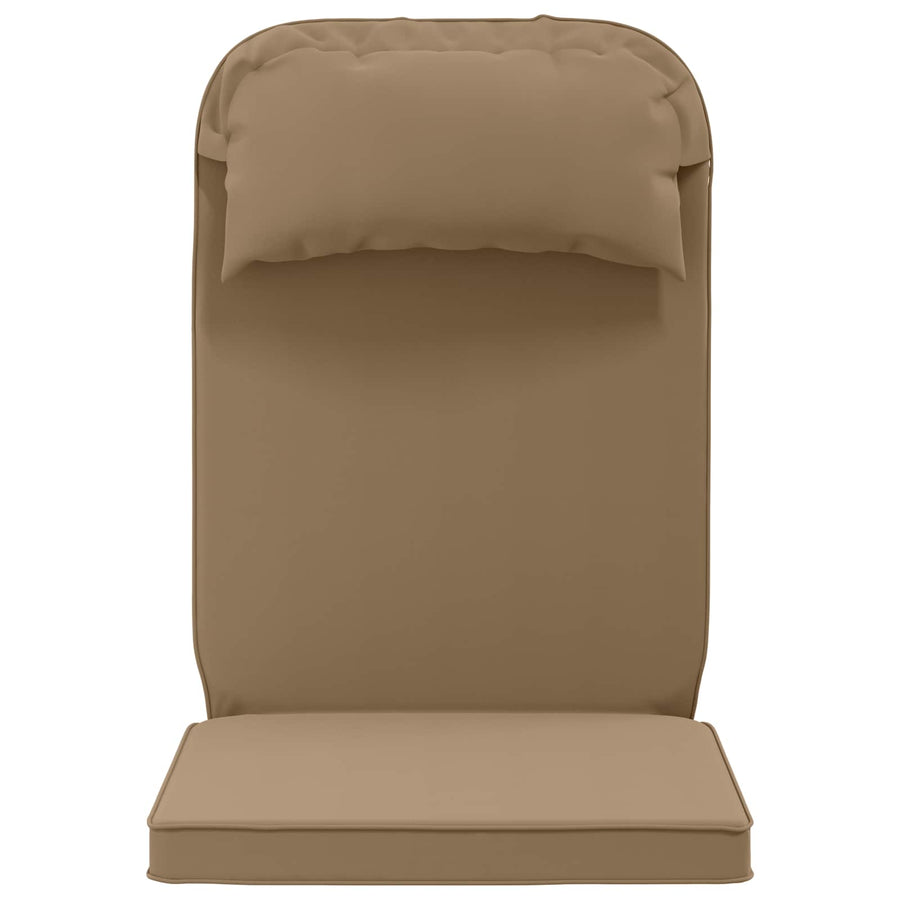 Zon Loungerkussen 100% Polyester Taupe 55 x 124 x 5 cm