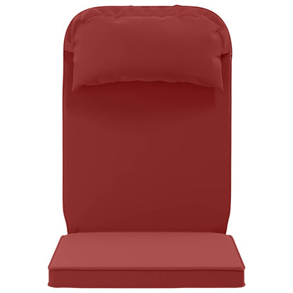 Zon Loungerkussen 100% Polyester Wijnrood 55 x 124 x 5 cm