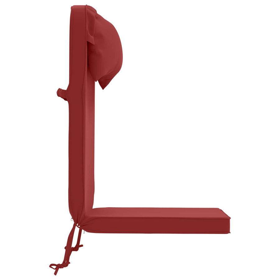 Zon Loungerkussen 100% Polyester Wijnrood 55 x 124 x 5 cm