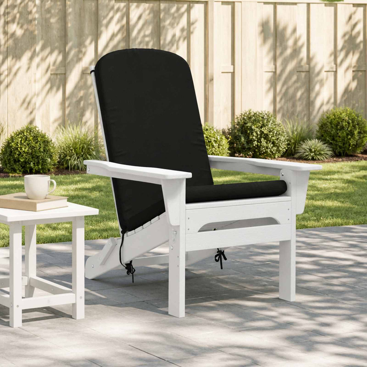 Zon Loungerkussen GEMERT 100% Polyester Zwart 47 x 131 x 5 cm