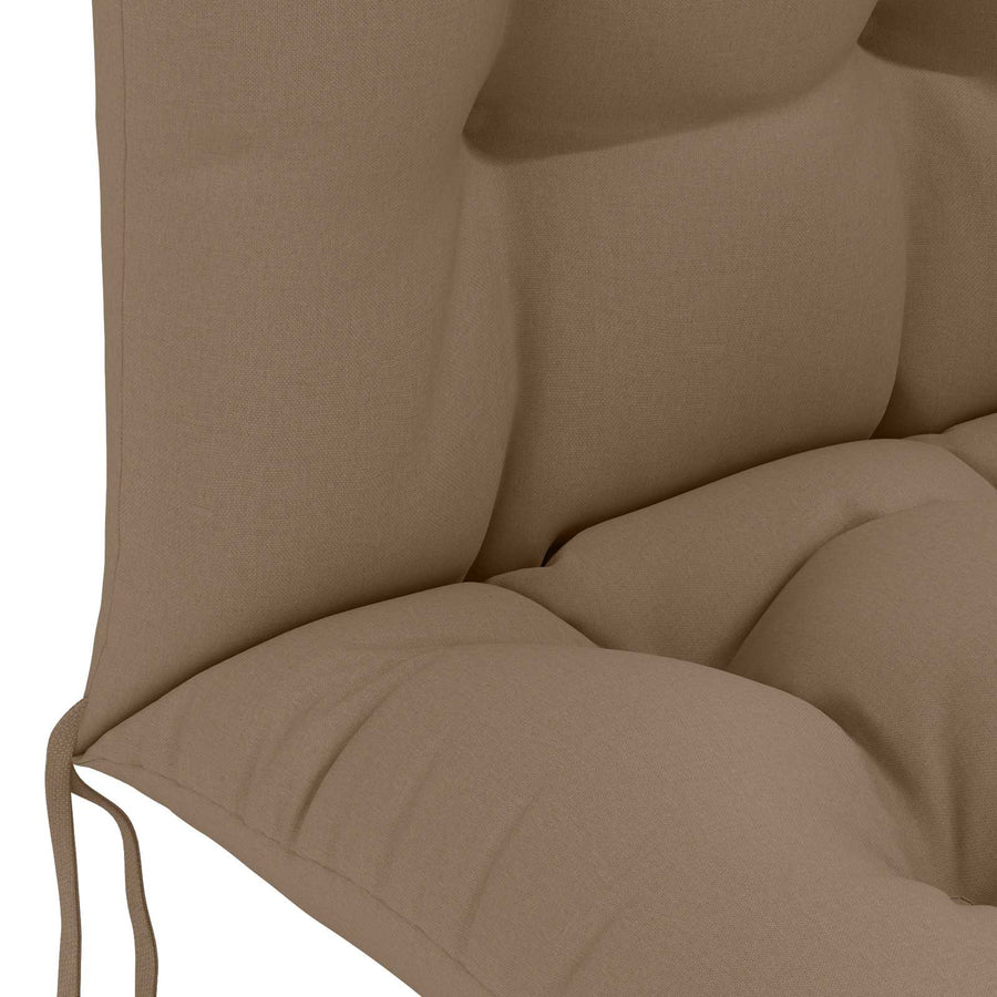 Zon Loungerkussen PUTTEN 100% Polyester Taupe 48 x 112 x 10 cm