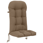 Loungerkussen taupe 48 x 112 x 10 cm polyester