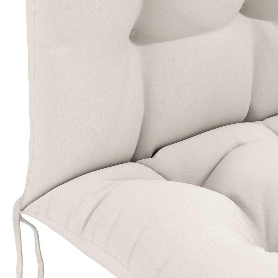 Zon Loungerkussen PUTTEN 100% Polyester Wit 48 x 112 x 10 cm