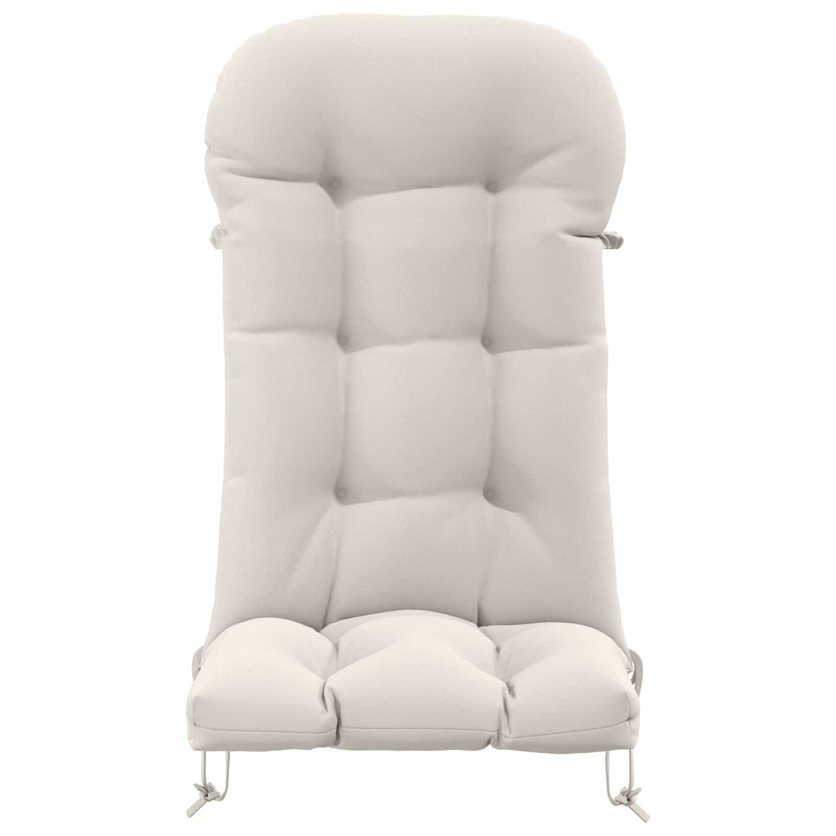 Zon Loungerkussen PUTTEN 100% Polyester Wit 48 x 112 x 10 cm