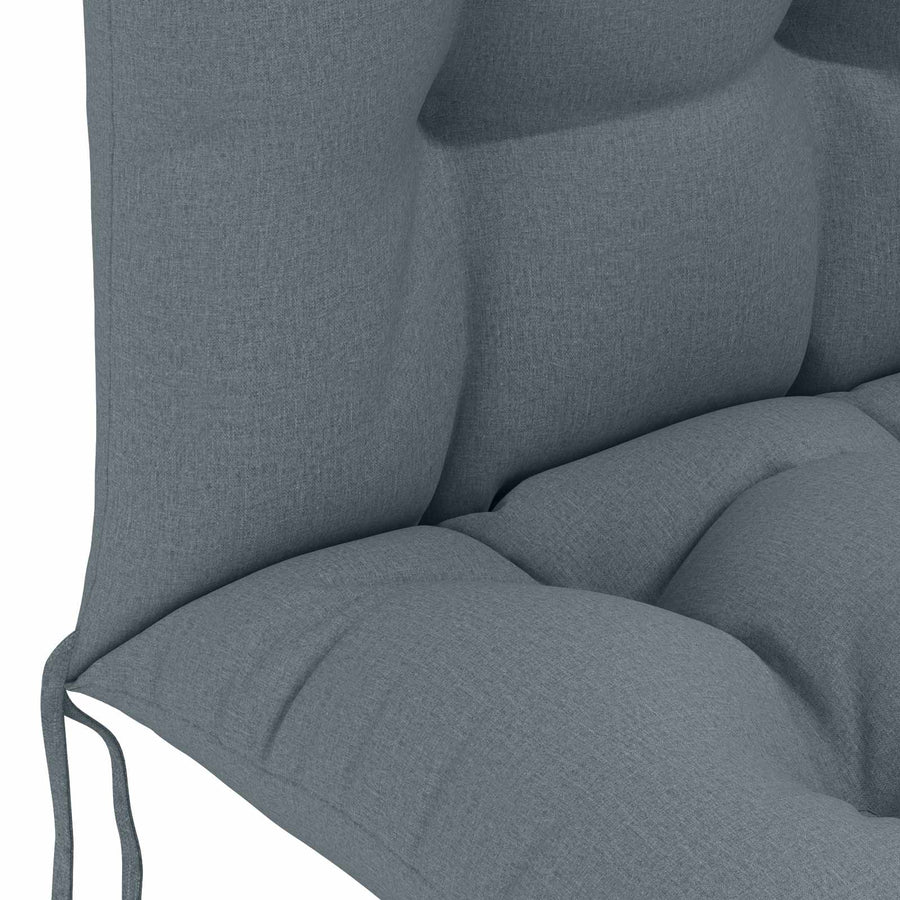 Zon Loungerkussen PUTTEN 100% Polyester Blauw 48 x 112 x 10 cm