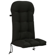 Loungerkussen zwart 48 x 112 x 10 cm