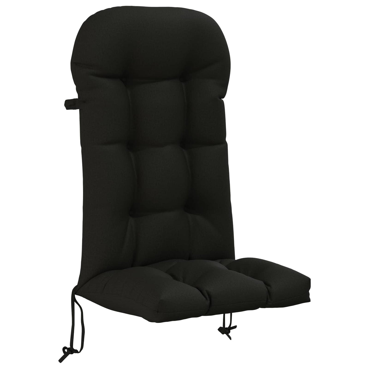 Zon Loungerkussen PUTTEN 100% Polyester Zwart 48 x 112 x 10 cm
