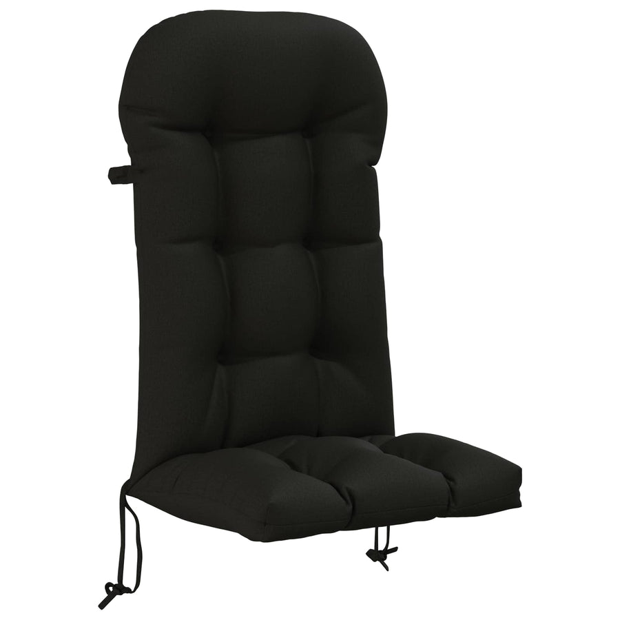 Zon Loungerkussen PUTTEN 100% Polyester Zwart 48 x 112 x 10 cm