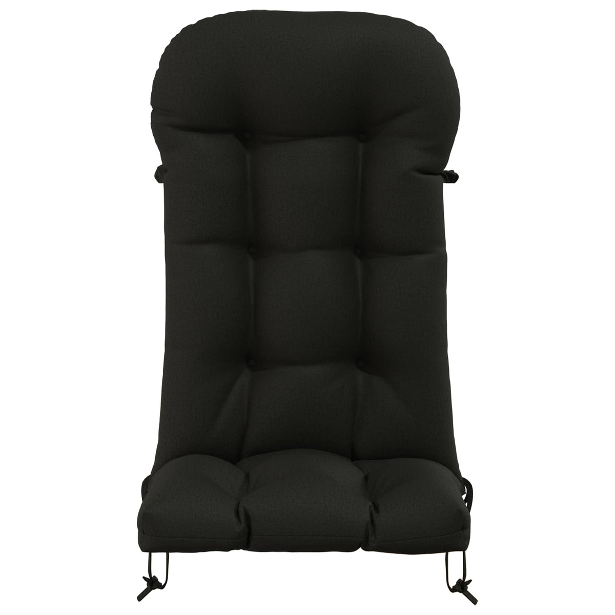 Zon Loungerkussen PUTTEN 100% Polyester Zwart 48 x 112 x 10 cm