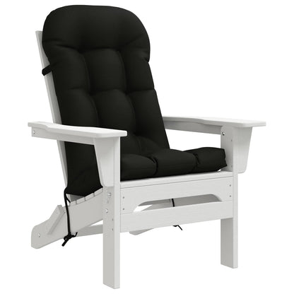 Zon Loungerkussen PUTTEN 100% Polyester Zwart 48 x 112 x 10 cm