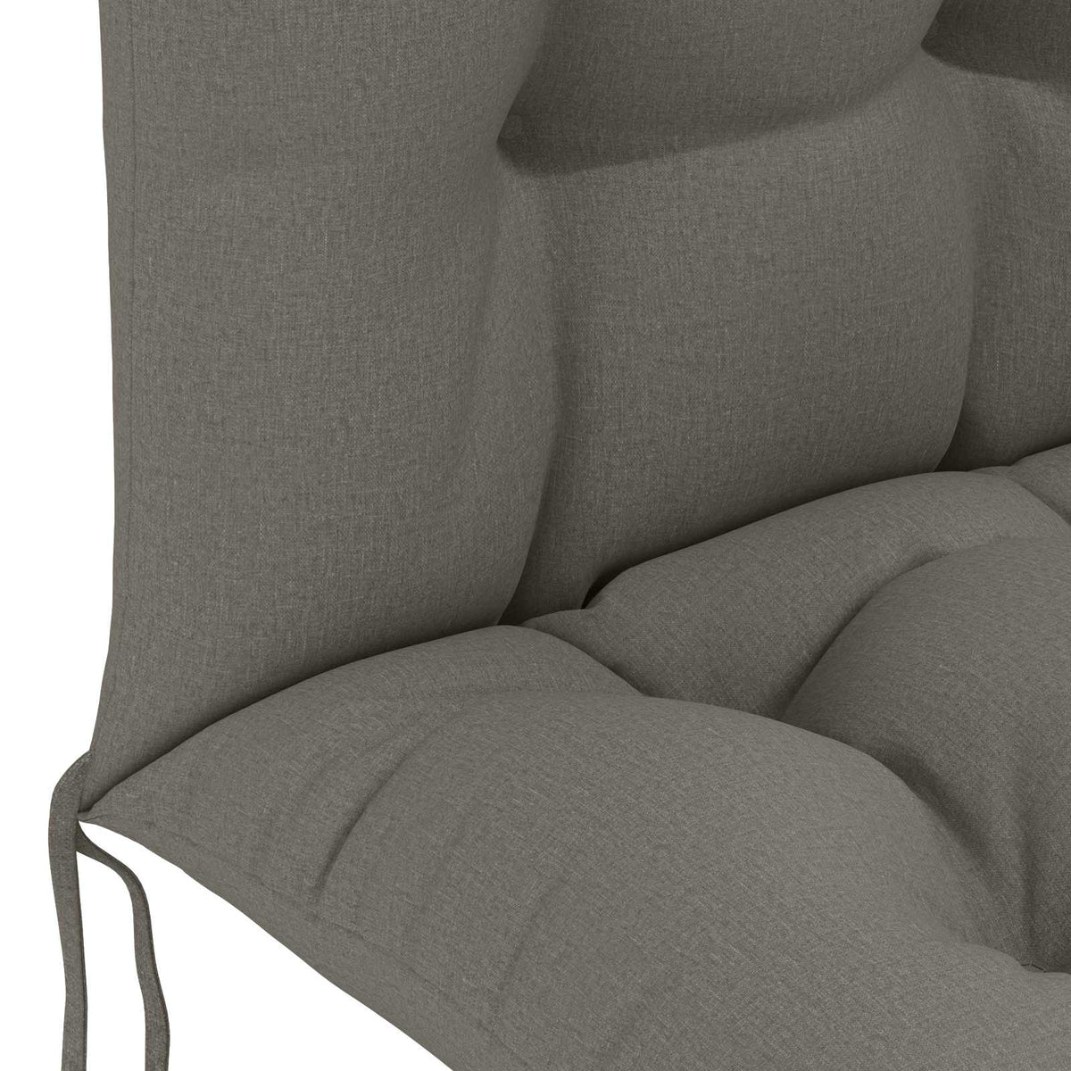 Zon Loungerkussen PUTTEN 100% Polyester Grijs 48 x 112 x 10 cm