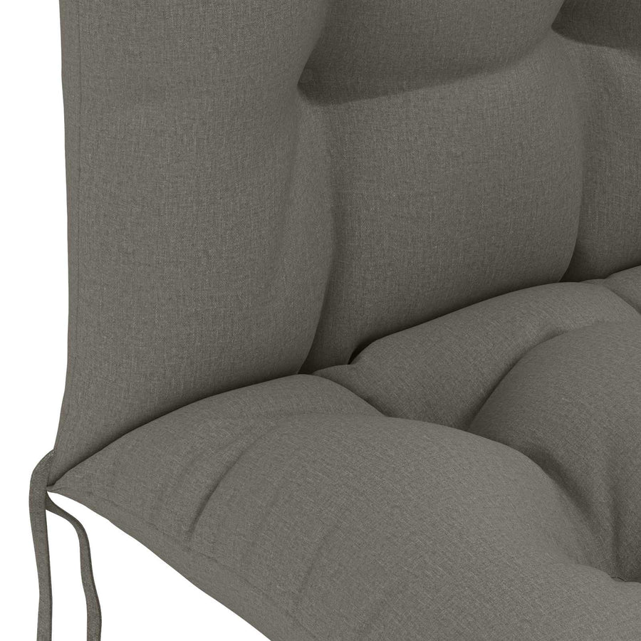 Zon Loungerkussen PUTTEN 100% Polyester Grijs 48 x 112 x 10 cm