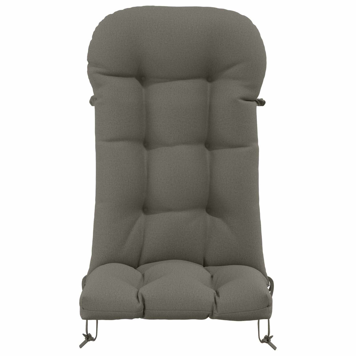 Zon Loungerkussen PUTTEN 100% Polyester Grijs 48 x 112 x 10 cm